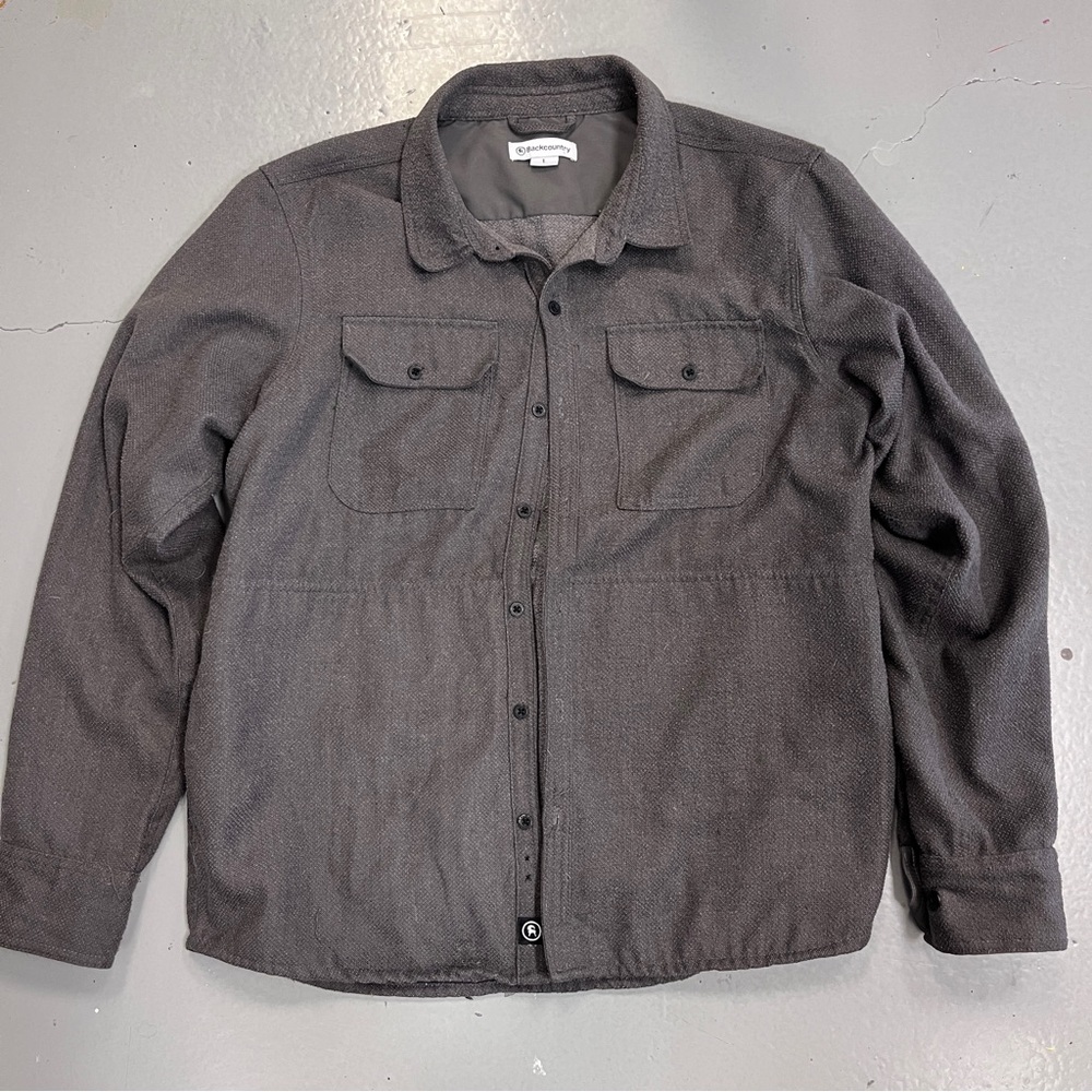 Backcountry Men’s Textured Shirt Jacket Size L